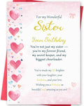 Sister Birthday Card, Funny Birthday Card Gifts for Sister, Happy Birthday to A Cute Women Girl