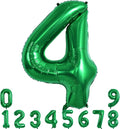TONIFUL 40 Inch Dark Green Large Numbers Balloon 0-9 Birthday Party Decorations Foil Mylar Big Number 4 Balloon Digital 4 for Birthday Party,Wedding, Bridal Shower Engagement Photo Shoot Anniversary