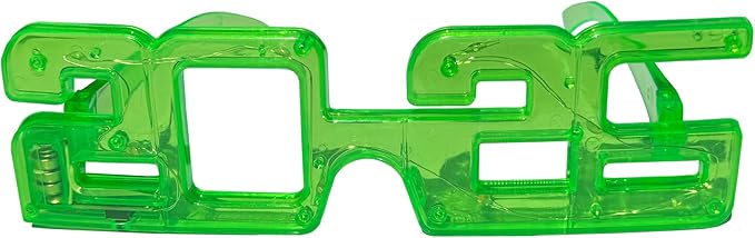 4 Pack 2026 LED Light-Up New Year Party Glasses – Fun Flashing Plastic Party Favors