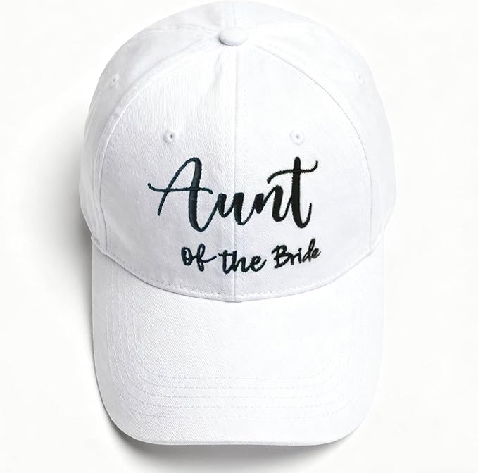 Adjustable Embroidered Hat for Bridal Shower Wedding Engagement Anniversary Honeymoon Newlyweds Couples Gifts