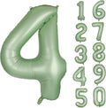 40 Inch Green Number Balloon 4 Olive Green Foil Balloon Sage Green 4 Balloons Mylar Helium Balloon for Birthday Party Decorations Girls Boys Baby Shower Wedding Anniversary Decoration (Number 4)