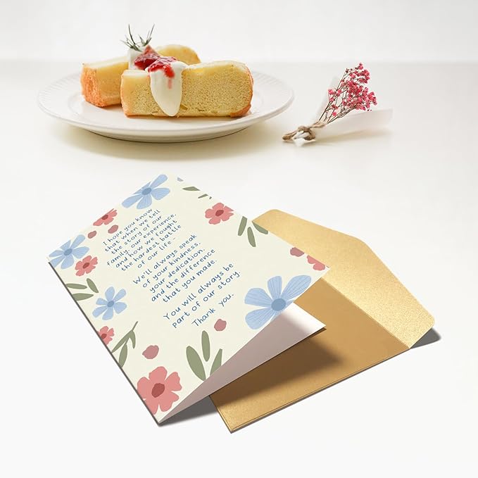 Chenive Thank You Card for Doctor Nurse, Appreciation Card for Hospital Medical Staff, Appreciation Gifts for Men Women, You Will Always Be Part Of Our Story