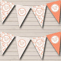 Sailing Nautical Beach Seaside Coral Personalized Birthday Party Bunting - Hanging Party Decoration - Birthday Party Banner Garland | Decorative Party Supplies
