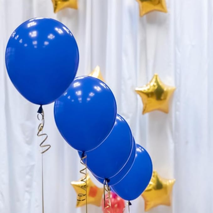 Blue Balloons Blue Party Decorations 30 Pack 18 inch Round Royal Blue Balloons for Birthday Graduation Baseball Nautical 4th of July Independence Memorial Day Patriotic Party Decorations
