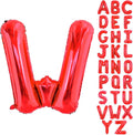 40 Inch Large Red Letter W Balloons Alphabet W Letter Balloons Foil Mylar Big Letter Balloons for Birthday Party Anniversary New Year Graduation Wedding Decorations