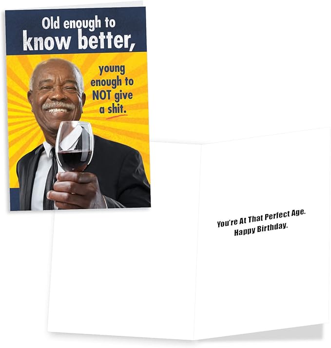 NobleWorks Assortment Pack of 3 Humorous Birthday Greeting Cards w/Envelopes (3 Designs, 1 Each) Colorful Fun VC10237BDG-C1x3-ET