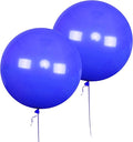 AZOWA 24 Inch Royal Blue Balloon 10 Large Latex Balloons for Party Wedding Birthday Baby Shower Decoration (Royal Blue, 10 Pcs)