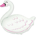 Artisan Owl White Swan 32" Foil Party Balloon, 1 pack