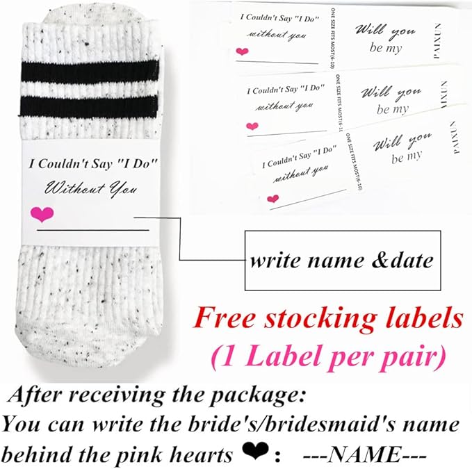 Bridesmaid Gifts For Women Wedding Gifts Proposal Set Bachelorette Party Favors Decorations Bride Socks…