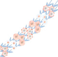 Charming Multicolor Garland - Pack of 1, Great for Parties & Events, Rose Gold Floral, 75"