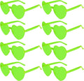 PLULON Heart Sunglasses for Women 5/12/25 Pcs, Heart Glasses Valentine Day Rimless Shaped Candy Color Fun Glasses Party Favor