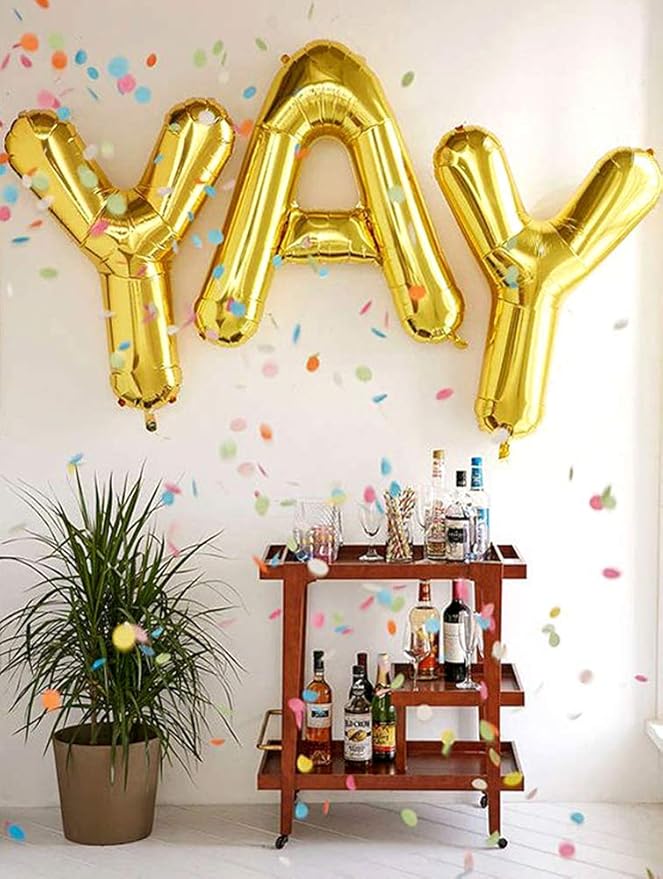 40 Inch Giant Gold Letter A Balloons Birthday Party Decorations Mylar Foil Big Alphabet Helium Balloon