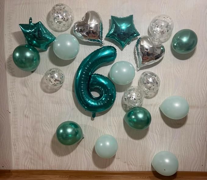 Teal Blue 9 Balloon, Number Balloons 40 Inch, 9th Giant Birthday Decorations for Girls, 19th 29th Party Decorations Supplies, Number 9 Balloon
