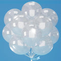 PartyWoo Clear Balloons 20pcs 18 Inch Transparent Latex Helium Balloons for Graduation Wedding Baby Shower Bridal Shower Engagement Gender Reveal Anniversary Birthday Party Decorations Clear-Y2