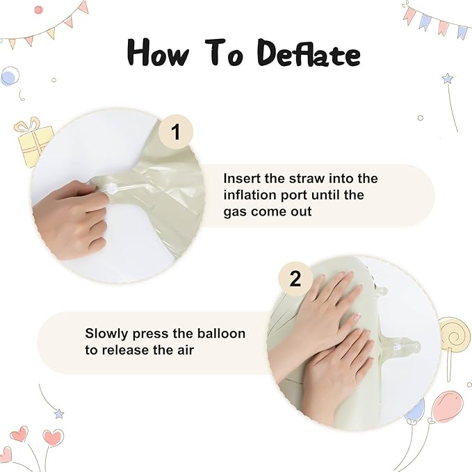 40in Birthday Big Number Balloon - CARGEN Giant Foil Balloons for Women Men Birthday Party Wedding Anniversary Supplies Decorations, Creamy White Five, No.5