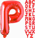 40 Inch Large Red Letter P Balloons Alphabet P Letter Balloons Foil Mylar Big Letter Balloons for Birthday Party Anniversary New Year Graduation Wedding Decorations