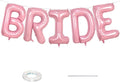 Biapian 40 Inch BRIDE Letter Balloons, Pink BRIDE Foil Balloons, 5 Pcs Giant BAby Pink Foil Large Letters Balloon Helium for Wedding Bridal Shower Anniversary Bachelorette Engagement Party Decoration