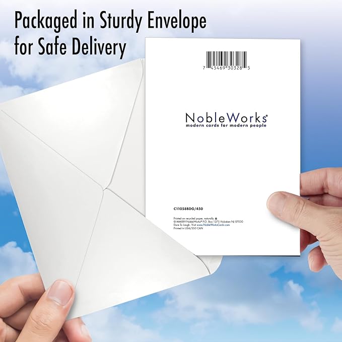 NobleWorks Funny Birthday Greeting Card with 5 x 7 Inch Envelope (1 Card) Bday Fondest Memory C11058BDG