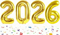 Gold 40 Inch 2026 Balloon Numbers, 2026 Number Balloons Decorations for New Years Eve Party, Foil Giant Decorations for Nye Decor Party Graduations Supplies