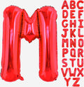 40 Inch Large Red Letter M Balloons Alphabet M Letter Balloons Foil Mylar Big Letter Balloons for Birthday Party Anniversary New Year Graduation Wedding Decorations