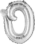 18 inch silver lowercase Happy Birthday Balloon Letter Ballon Wedding Balloon Birthday Party Decorations Kid Adult Name Baloon (18 inch Silver o)