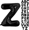 Black Letter Z Balloons, 40 Inch Alphabet Z Letter Balloons Foil Mylar Big Letter Balloons for Birthday Party Anniversary New Year Graduation Wedding Decorations