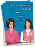 NobleWorks Pack of 3 Funny Birthday Greeting Cards with Envelopes (1 Designs, 3 Each) One More Bottle C2998BDG-C3x1