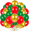 300 Pcs Green Gold and Red Balloons 12 Inch Bulk Latex Assorted Color Balloon for Birthdays Weddings Christmas Party Decorations