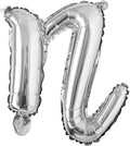 18 inch silver lowercase Happy Birthday Balloon Letter Ballon Wedding Balloon Birthday Party Decorations Kid Adult Name Baloon (18 inch Silver n)