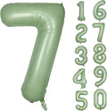 40 Inch Green Number Balloon 7 Olive Green Foil Balloon Sage Green 7 Balloons Mylar Helium Balloon for Birthday Party Decorations Girls Boys Baby Shower Wedding Anniversary Decoration (Number 7)