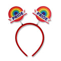 Pride Day Headband Rainbow Love Hair Accessories Colorful Circle Hair Decoration for LGBT DIY in Sweet Pride Day 1 Pcs
