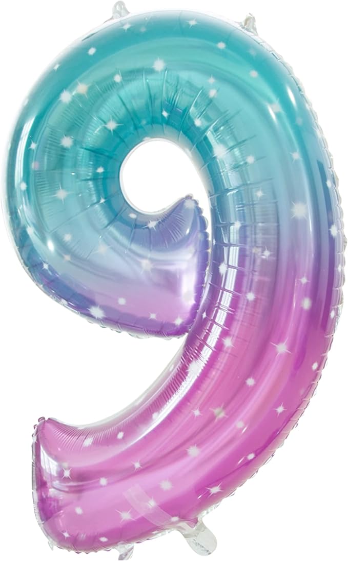 Number 9 Balloon, Large number balloons 40 inch, 9th Birthday Party Decorations Supplies 9 Year Old Birthday Sign Decor