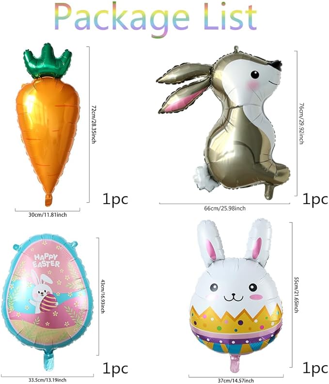 157Pcs Easter Balloon Garland Arch Kit, Assorted Macaron Color Pastel Polka Dot Balloons Rabbit Egg Carrot Foil Balloon for Easter Birthday Baby Shower Bunny Party Decoration Supplies