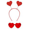 Semato valentines Day Headband with Red Heart Sunglasses for Valentines Day Accessories Galentines Party Favors Halloween Costume