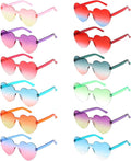 Heart Sunglasses 12/18/24 Pcs Heart Shaped Glasses for Women Cute Funny Party Glasses Party Favors Accessories