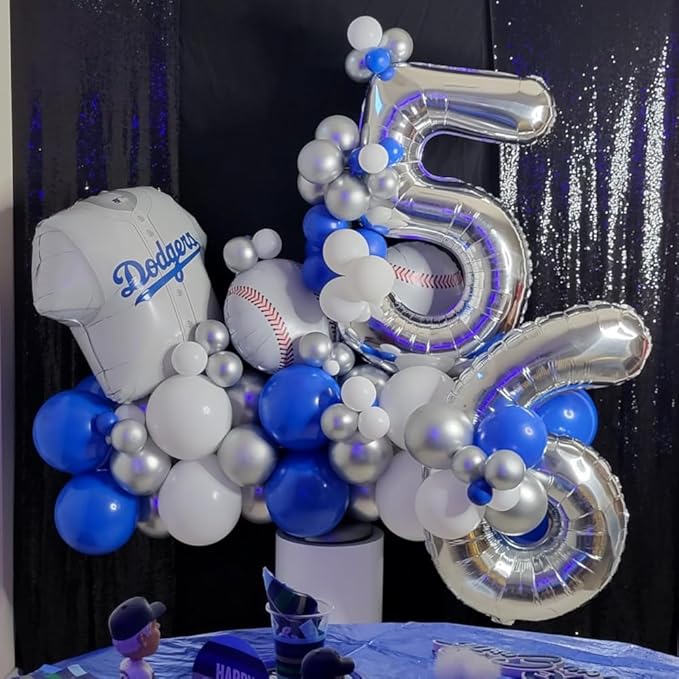 40 inch Letter Balloons Silver Alphabet Number Balloon Foil Mylar Party Wedding Bachelorette Birthday Bridal Shower Graduation Anniversary Celebration Decoration can fly with helium (number 1)
