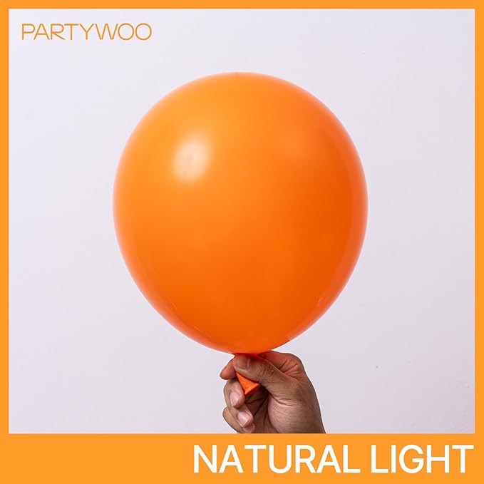 PartyWoo Orange Balloons 152pcs Different Sizes of 18 12 10 5 Inch Matte Fall Balloon Arch Kit Garland for Thanksgiving Halloween Little Cutie Baby Shower Birthday Party Decorations Orange-Y9
