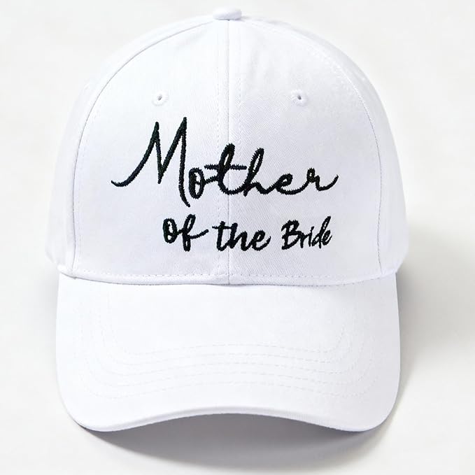 Adjustable Embroidered Hat for Bridal Shower Wedding Engagement Anniversary Honeymoon Newlyweds Couples Gifts