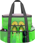Mesh Beach Bags for Family - Women Beach Tote Bag for Toys, Towels, Travel Vacation Cruise Essentials