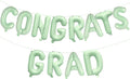 KALOR 16 Inch Olive Green Congrats Grad Banner Balloons, Olive Green Congrats Grad Letters Sign, Graduation Decorations 2026 for Graduation Party Decorations 2026