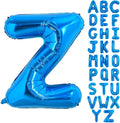 TONIFUL 40 Inch Large Blue Letter Z Balloons Giant Alphabet Letter Balloons,Foil Mylar Big Balloons for 2026 Graduation Birthday Party Anniversary New Year Graduation Supplies Decorations