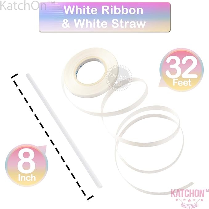 KatchOn Giant Rainbow Number 5 Balloon - 40 Inch | 5th Birthday Decoration, Unicorn Party Décor