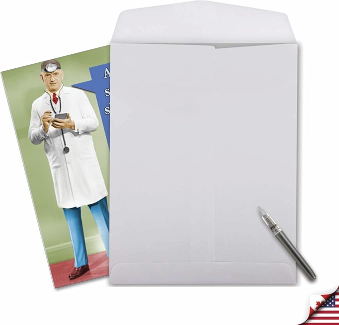 NobleWorks Big Funny Birthday Paper Card 8.5 x 11 Inch with Envelope (1 Pack) Large Bday A Recent Study J1395