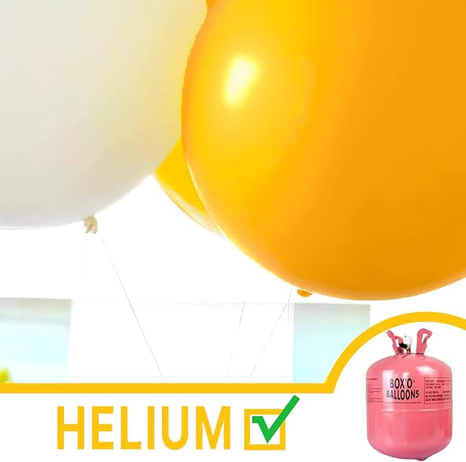 PartyWoo Mustard Yellow Balloons 4pcs 36 Inch Yellow Fall Balloons for Birthday Graduation Gender Reveal Engagement Baby Shower Bee Summer Sunflower Little Cutie Lemon Party Decorations Yellow-Y10