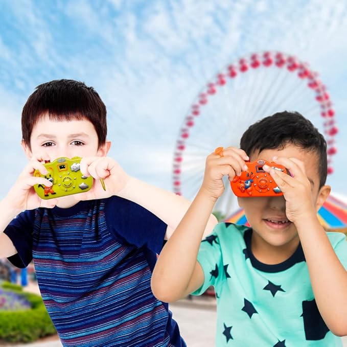ArtCreativity Kids Camera Toy Set with Images in Viewfinder (24PCs) - Party Favors for Toddlers, Goodie Bags Stuffers for Kids, 3 Colors