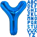 40 Inch Blue Letter Y Balloons Alphabet Y Letter Balloons Foil Mylar Big Letter Balloons for Birthday Party Anniversary New Year Graduation Wedding Decorations