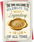 Birthday Card for Son in Law,Happy Son In Law Birthday Card Gift for Him Men
