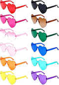 12/20Pcs Heart Shaped Sunglasses for Women, Party Favors Glasses for Wedding, Galentines, Valentines Decorations