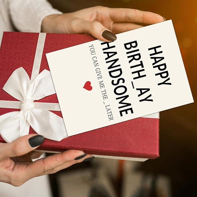 Funny Birthday Gifts for Men Him, Boyfriend Gifts for Bday, Birthday Decorations for Men, Husband Birthday Card