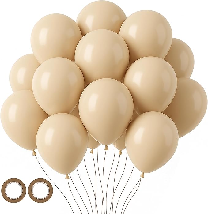 105pcs Blush Balloons 12inch Party Latex Balloons for Boys Girls Birthday Baby Shower Gender Reveal Wedding Sunflower Party Decorations